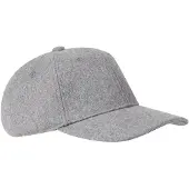Camel active 6-Panel Cap aus Wollmix in Steingrau | Gr.: onesize