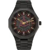 Holzkern Herrenuhr Solar Star Trek Klingon Jaspis/Rot