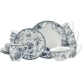 Creatable , 24776, Adelaide Blau, Kombiservice 16-tlg, Porzellan