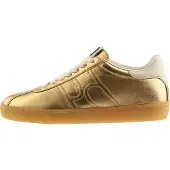 Högl Damen Sneaker Sam aus Leder in goldener Metallic-Optik, Sportlicher Chic