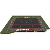 Berg SPORTS Trampolin FlatGround 5 x 5 m Ultim Pro Bouncer rechteckig Grau