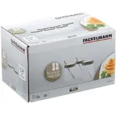 Fackelmann 6er Set Senftöpfchen mit Löffel
