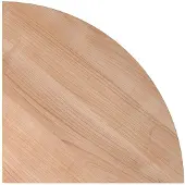 Hjh OFFICE PRO HE91 - Eckwinkel rund 80x80 Nussbaum