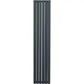 MonsterShop Oval Röhrenheizkörper - 1800mm x 360mm - Anthrazitgrau