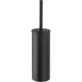 Wenko Turbo-Loc Edelstahl WC-Garnitur Orea Black Matt geschlossen, WC-Bürstenhalter, Befestigen ohne Wenko Schwarz, Matt