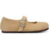 Birkenstock Ballerina Damen Santa Clarita Naturleder Sandcastle Narrow-Schuhgröße 37