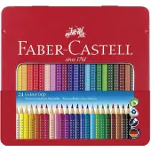 Faber-Castell - Colour Grip Buntstift, 24er Metalletui (112423)