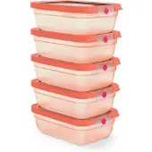 EMSA oneClick N1231800, Set, Rechteckig, 1,2 l, Orange, Deutschland, 1,31 kg