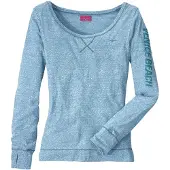 Venice beach Langarmshirt mit sportlichem Logoprint, sportlich-casual