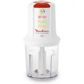 Moulinex ClickChef AT710110, 0,5 l, Rot, Transparent, Weiß, Edelstahl, Kunststoff, 500 W