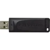 Verbatim Slider - USB-Stick 64 GB - Schwarz, 64 GB, USB Typ-A, 2.0, 10 MB/s, Dia, Schwarz