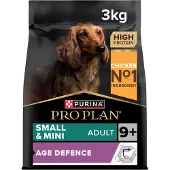 Purina Pro Plan Small & Mini Adult 9+ Age Defence mit Huhn Hundefutter | 2 x 3 kg