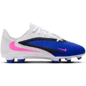 Nike Jr. Phantom 6 Low Club - FG/MG Kinder Fußballschuh - Racer Blue/Weiß/Pink Blast Racer Blue/Weiß/Pink Blast 36