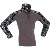 Invadergear Flannel Combat Langarm-t-shirt