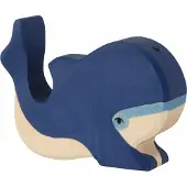 Holztiger Blauwal, klein