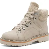 Tamaris Damen Schnür-Boots Antilope Größe 39, Textil, 3,5 cm Blockabsatz