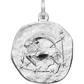 Trendor 21218-01 Sternzeichen Steinbock 925 Silber Anhänger Ø 16 mm