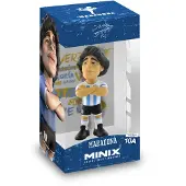 Minix , Diego Maradona von Argentinien PVC-Figur 12 cm, Weiß / Blau