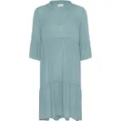 Kaffe Midikleid "Damen Kleid KAmarianah", Damen, Gr. 40, N-Gr, blau (teal), Obermaterial: 100% Viskose LENZING ECOVERO CV LenzEcov., Kleider Midikleid