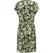 Kaffe Midikleid "Damen Kleid KAjenn", Damen, Gr. 46, N-Gr, grün (grün blurry leafs), Obermaterial: 100% Viskose LENZING ECOVERO CV LenzEcov., Kleider Midikleid