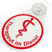 Boi Dokutech BOI Hinweisschild "Therapeut im Dienst" Tropfen 8,0 x 11,0 cm, 1 St.