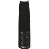 Kaffe Midikleid "Damen Kleid KAlora", Damen, Gr. 34, N-Gr, schwarz (schwarz deep), Obermaterial: 35% Polyamid PA. 35% Viskose CV. 30% Baumwolle CO., Kleider Midikleid