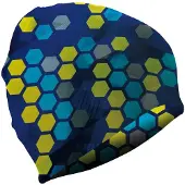 Matt Leuchtende Mütze Neon Hexagon