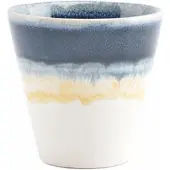 Salt & pepper Tasse Flow Blue / Yellow / White 100 ml (4er-Set)