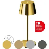 Villeroy & Boch Seoul Micro RC LED-Akkuleuchte-Gold-mit LED (2200K/3000K)