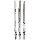 Bosch Extra Clean Hard Wood Jig Saw Blade 3 Units Silber