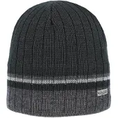 Eisglut Unisex Gatesa Merino Strickmütze - STK - SCHWARZ