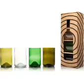 Rebottled Trinkgläser - 4-pack - Farben mix
