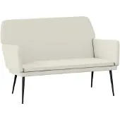 vidaXL Sitzbank Creme 108x79x79 cm Samt 351390