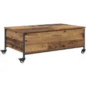 vidaXL Couchtisch Altholz 91 x 55 x 32 cm Holzwerkstoff