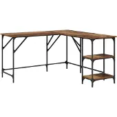vidaXL Schreibtisch Altholz Holzwerkstoff 139 x 139 x 75 cm