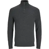 Jack & Jones Troyer "JJEEMIL KNIT HALF ZIP NOOS" Baumwollmischung, regular fit