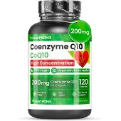 Vitastrong Coenzym Q10 - 120 Vegane Kapseln, Energie und Antioxidativer Schutz St Kapseln