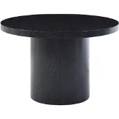 Vente-unique Esstisch ausziehbar - 4 bis 12 Personen - MDF - Schwarz - SIDRINA