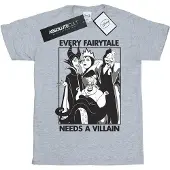 Disney - "Every Fairy Tale Needs A Villain" T-Shirt für Herren (Grau)