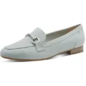 Marco Tozzi Damen Slipper Loafer klassisch mit Zierspange 2-24212-42, Größe:37 EU, Farbe:Grün