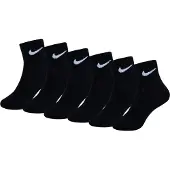 Nike Kids Socken - Leistung Basic Niedrig - 6er-Pack - Schwarz - - 23,5/27 - Socken