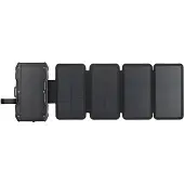 Sandberg Solar 5-Panel Powerbank 10000, 10000 mAh, Programmable Power Supply (PPS), Kabelloses Aufladen, Schwarz