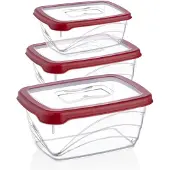 Herzberg 3-Teiliges extra tiefes -Spar-Box-Set Red