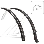 Wag Schutzblech-set Aus Polycarbonat Mit Spritzschutz 28´´ X 36 Mm