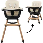 Ding Daily Beiger Kinderstuhl aus Holz