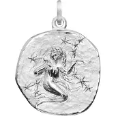 Trendor 21218-09 Sternzeichen Jungfrau 925 Silber Anhänger Ø 16 mm
