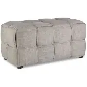Homestyle4u Sitzhocker Grau 2-Sitzer Sitzwürfel Polsterhocker Würfelhocker