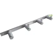 Bemeta Vierfacher Kleiderhaken NEO aus Edelstahl 27 x2,8 x4 cm