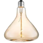 LUCANDE LED-Trichterlampe, E27 4W, amber, Ø 14 cm, 2700K