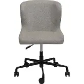 Ebuy24 Glam Dan-Form Bürostuhl Bouclé hellbraun.